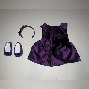 American Girl Purple Costume Dress with Accessories